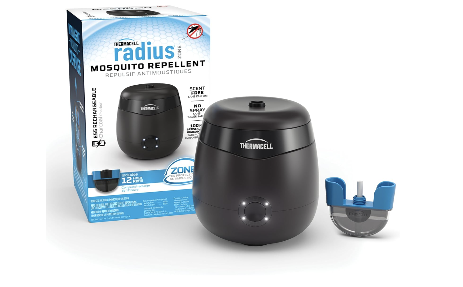 Thermacell Patio Shield Mosquito Repellent E-Series Rechargeable Repeller